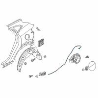 OEM 2016 Hyundai Tucson Catch & Cable Assembly-Fuel Filler Diagram - 81590-D3000