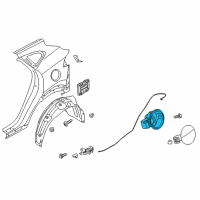 OEM Hyundai Housing-Fuel Filler Door Diagram - 69513-D3000
