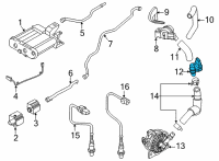 OEM Kia Sorento Pressure Sensor-ACTI Diagram - 289242M610