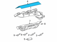 OEM 2021 Ram 1500 Gasket-Exhaust Manifold Diagram - 4893869AA