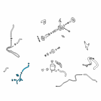 OEM 2003 Nissan Altima Hose & Tube Assy-Power Steering Diagram - 49721-8J010