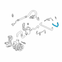 OEM 1997 Honda Civic Hose, Return Diagram - 53732-S04-G50