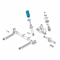 OEM 2001 Infiniti I30 Rear Coil Spring Diagram - 55020-2Y460