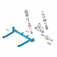 OEM Infiniti I30 Beam Complete-Rear Suspension Diagram - 55501-6Y300