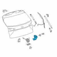 OEM 2021 Lexus NX300h Back Door Lock Assembly Diagram - 69350-78020