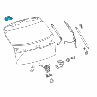 OEM 2018 Lexus NX300h Hinge Assy, Back Door Diagram - 68810-48011