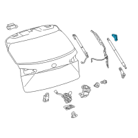 OEM 2019 Lexus NX300h Bracket, Back Door DAMPER Stay Diagram - 68945-78020