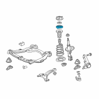 OEM 2002 Toyota Camry Upper Spring Insulator Diagram - 48471-AA010