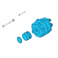 OEM Lincoln Nautilus Alternator Diagram - F2GZ-10346-A