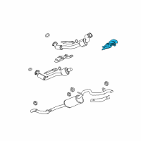 OEM Chevrolet Colorado Shield Asm-Catalytic Converter Heat Diagram - 20873448