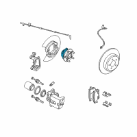 OEM 2009 Dodge Challenger Brake Hub And Bearing Diagram - 4779572AB