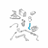 OEM Dodge Dakota EGR Pressure Feedback Hoses Diagram - 52102812AB