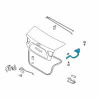 OEM 2009 Hyundai Elantra Hinge Assembly-Trunk Lid, RH Diagram - 79220-2H000