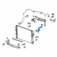 OEM 2019 Buick LaCrosse Upper Hose Diagram - 26215481