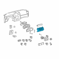 OEM 2010 Toyota Land Cruiser Dash Control Unit Diagram - 55900-60F11