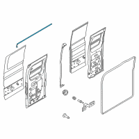 OEM 2015 Ford Transit-150 Upper Weatherstrip Diagram - EK4Z-1551400-L