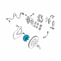 OEM 2017 Nissan Frontier Hub Assembly-Road Wheel, Front Diagram - 40202-9BT1A