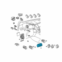 OEM 2005 Lexus RX330 Switch, Seat Heater(Front) Diagram - 84751-0E010