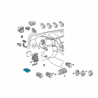 OEM 2004 Lexus RX330 Switch, Fuel Lid Opener Diagram - 84841-0E010