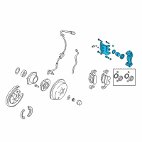 OEM 2001 Hyundai Santa Fe Caliper Kit-Rear Brake, RH Diagram - 58311-3AA00