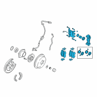 OEM 2006 Hyundai Santa Fe Disc Brake Assembly-Rear, LH Diagram - 58300-26060