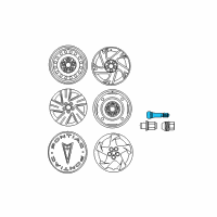 OEM 2000 Chevrolet Prizm Stem, Tire Valve Diagram - 88971024