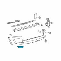 OEM 2006 Toyota RAV4 Reflector Diagram - 81910-13022