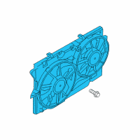 OEM 2018 Ford Explorer Fan Assembly Diagram - DG1Z-8C607-E