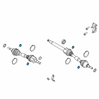 OEM 2021 Ford Edge Axle Assembly Clamp Diagram - F2GZ-3B478-B