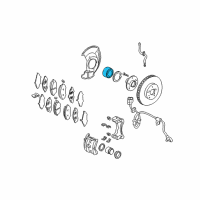 OEM 2003 Acura MDX Bearing Assembly, Front Hub Diagram - 44300-S3V-A11