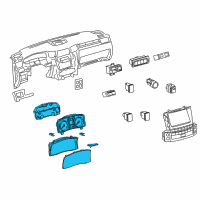 OEM 2014 Lexus LX570 Instrument Cluster Diagram - 8380060Y40