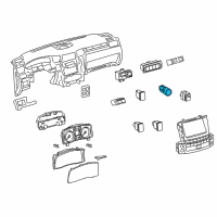 OEM 2010 Lexus LX570 Switch, Push Start Diagram - 89611-48034