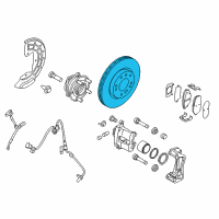 OEM 2017 Hyundai Sonata Disc-Front Wheel Brake Diagram - 51712-4C000