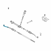 OEM 2015 Hyundai Santa Fe End Assembly-Tie Rod, RH Diagram - 56820-2W050