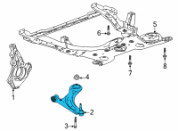 OEM 2022 Buick Encore GX Lower Control Arm Diagram - 42762056