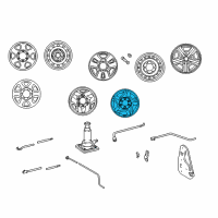 OEM 2002 Toyota Sequoia Wheel, Alloy Diagram - 42611-0C020