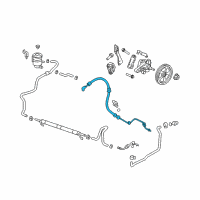 OEM 2010 Acura ZDX Hose, Power Steering Feed Diagram - 53713-SZN-A01