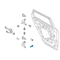 OEM 2022 Ford Escape Striker Screw Diagram - -W717729-S450