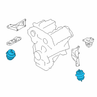 OEM 2018 Nissan GT-R Engine Mounting Insulator, Front Diagram - 11220-6AV0A