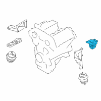 OEM 2017 Nissan GT-R Engine Mounting Nsulator Assembly, Rear Diagram - 11270-JF00C