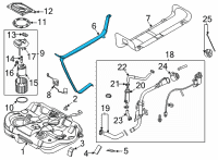 OEM Hyundai Sonata Band Assembly-Fuel Tank LH Diagram - 31210-L1000