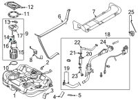 OEM Hyundai Sonata Regulator-Fuel Pressure Diagram - 31370-L1500