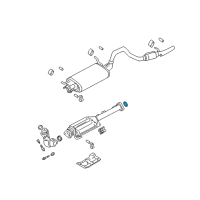 OEM 2001 Chevrolet Tracker Gasket, Exhaust Muffler Diagram - 30011278