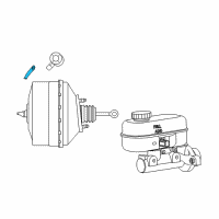 OEM Dodge Viper Line-Brake Booster Vacuum Diagram - 5030711AF