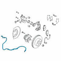 OEM Nissan Murano Sensor Assy-Antiskid, Front Diagram - 47910-5AA0A