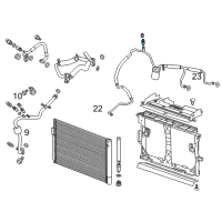 OEM 2016 Cadillac ELR Evaporator Tube Valve Diagram - 25872394