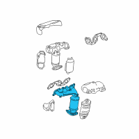 OEM 2004 Toyota Solara Exhaust Manifold Diagram - 25052-20210