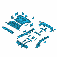 OEM 2020 Kia Sorento Panel Complete-Rear Diagram - 65500C6000