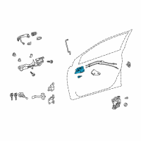 OEM 2015 Toyota Prius C Handle, Inside Diagram - 69205-02270-C0