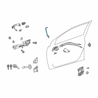 OEM Toyota Corolla Lock Rod Diagram - 69312-02260